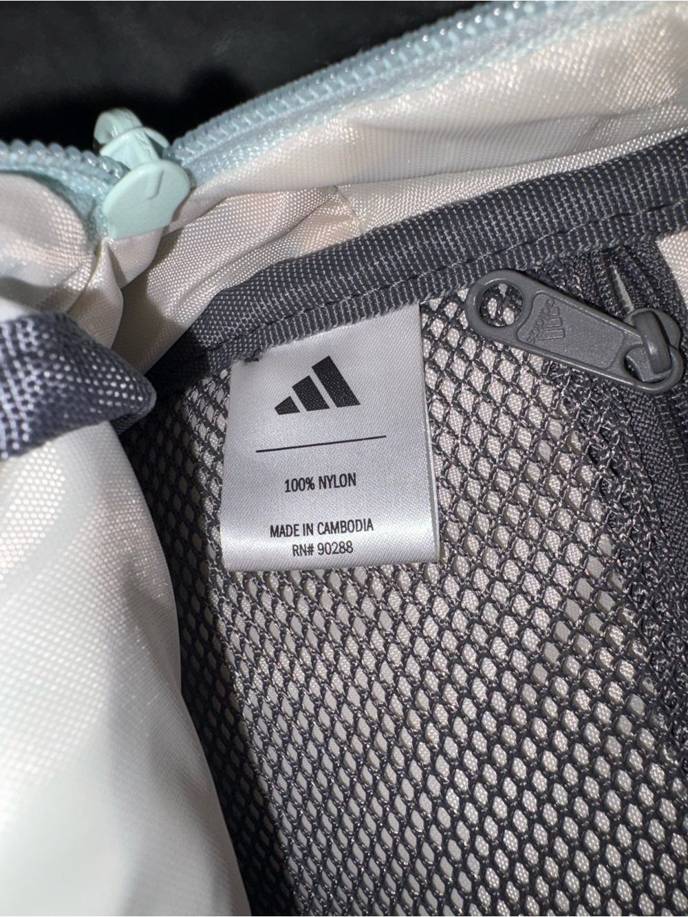 adidas Mint Green Mini Backpack with Front Pouch New with Tags - Picture 4 of 13